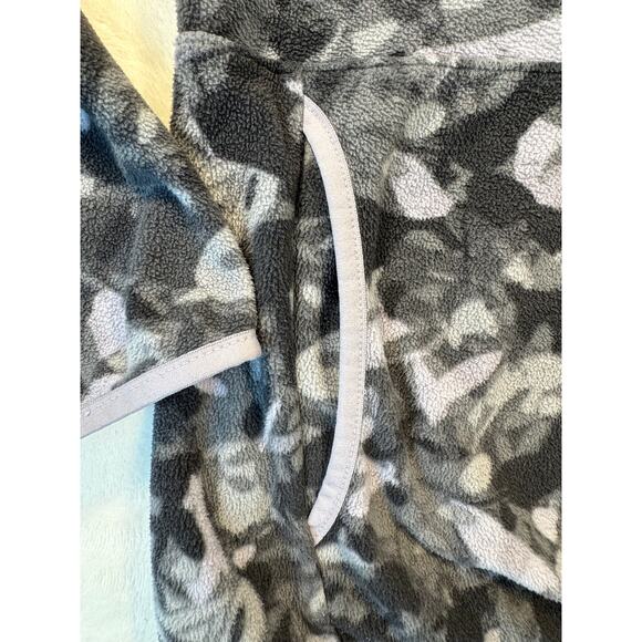 The North Face Womens Camo Black Purple Glacier Fleece Jacket Pullover XL - Picture 7 of 11